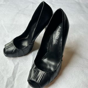 Aldo black heels size 38